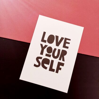 Karte "Love yourself"